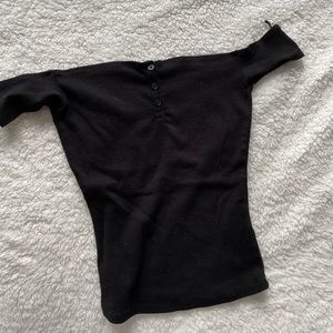 Off the Shoulder Black top